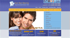 Desktop Screenshot of eastbaydental.com