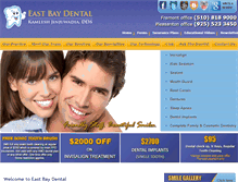 Tablet Screenshot of eastbaydental.com